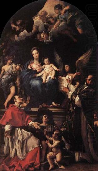 Carlo Maratti Madonna and Child Enthroned with Angels and Saints china oil painting image